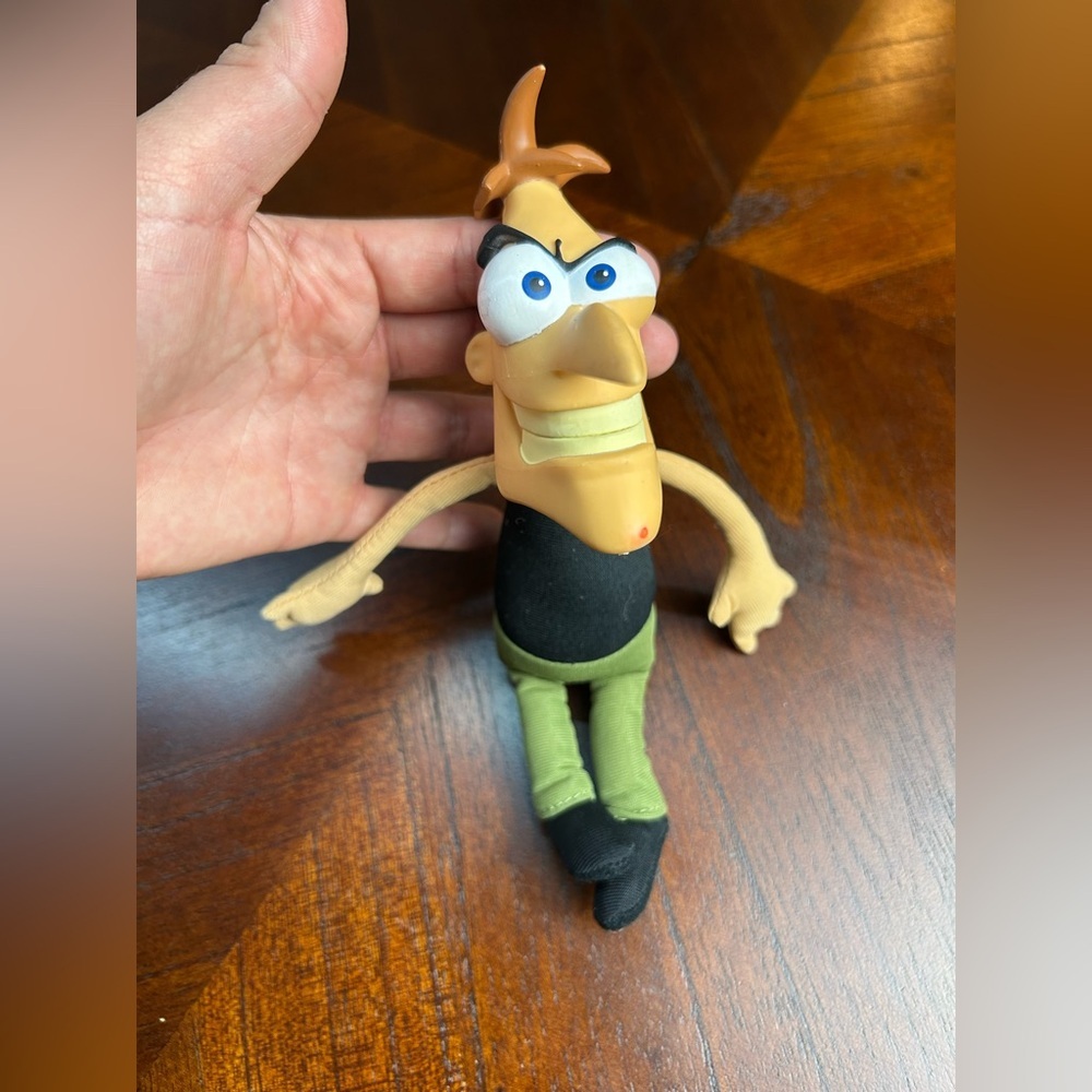 Disney Phineas and Ferb Plush with Black and Green Outfit
